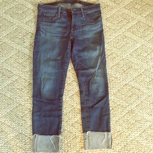 AG Jeans The Stevie Cuffed-Slim Straight Size 26